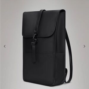 RAINS Black Backpack
